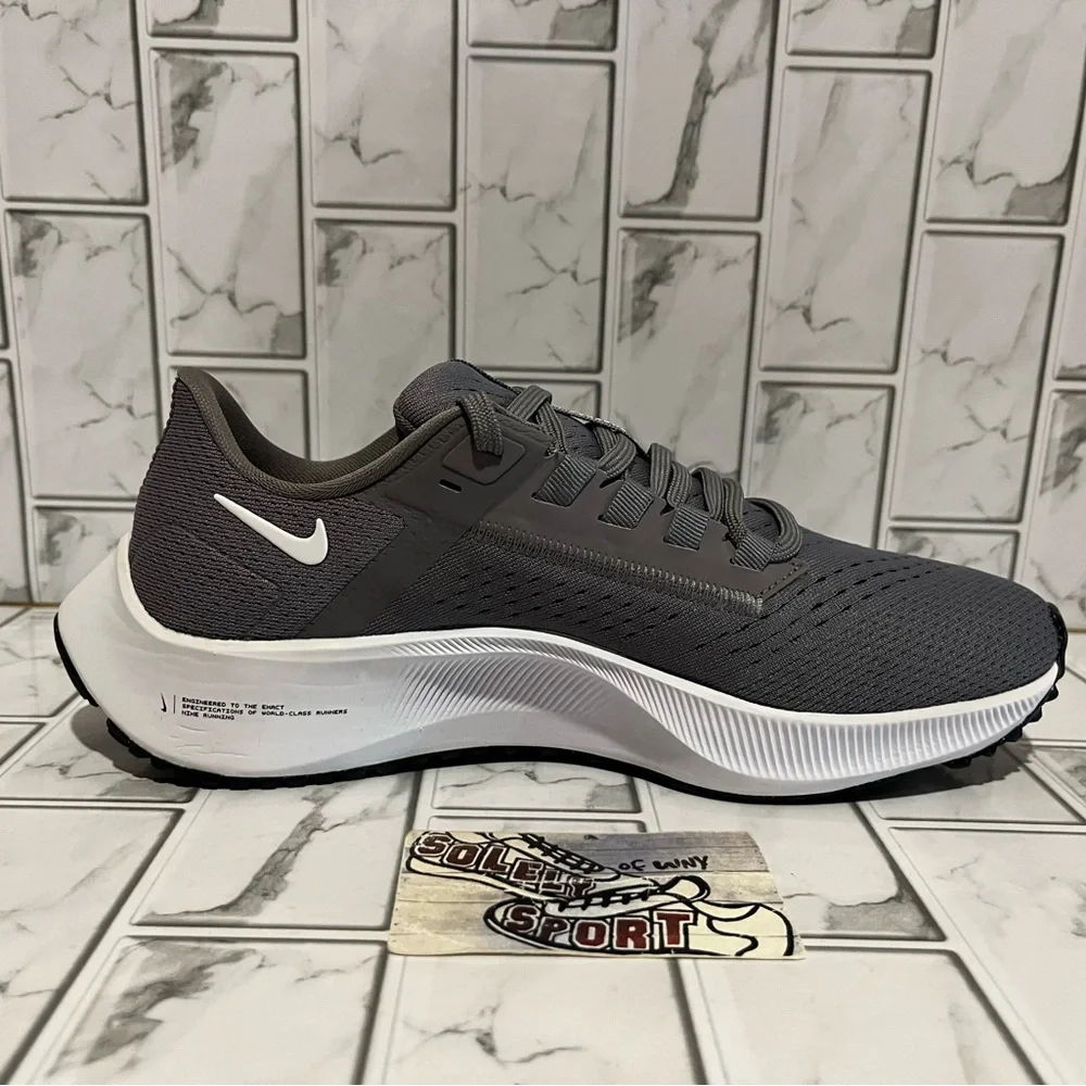 New Nike Air Zoom Pegasus 38 Grey White Running Training Gym Shoes Workout Women